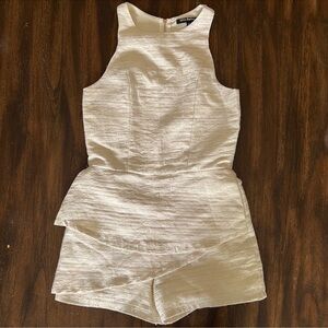 Sleeveless Textured Romper from Miss Behave